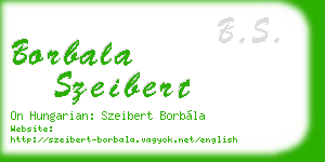 borbala szeibert business card